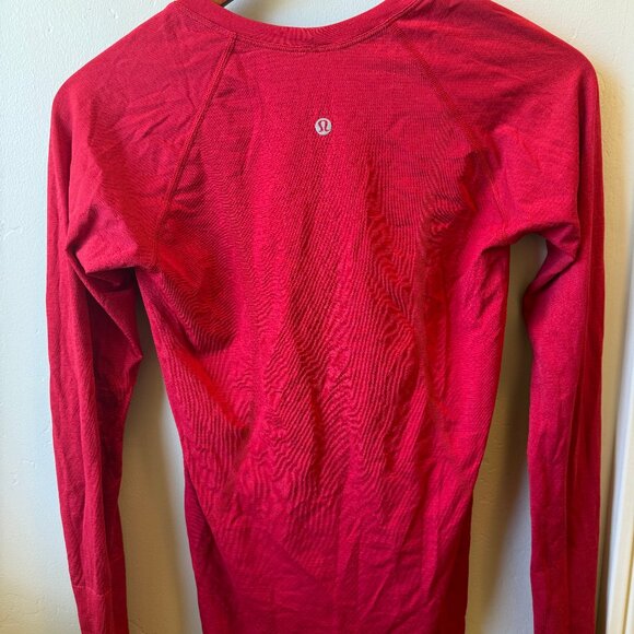 Lululemon Swiftly Tech Long Sleeve 2.0 Red Size 6 – Worn Once - Picture 2 of 5
